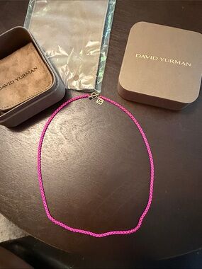 David Yurman Bel Aire pink box chain